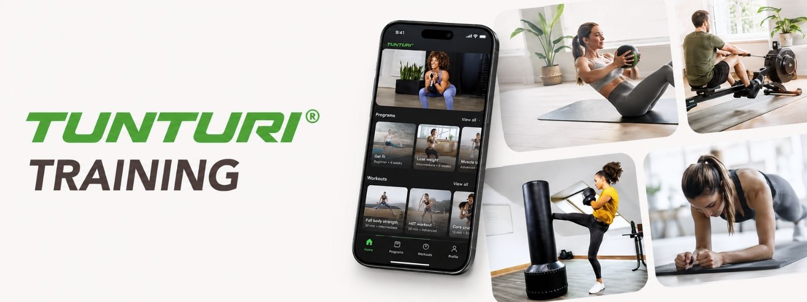 Tunturi Training-app for trening hjemme